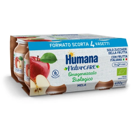 Humana Omogeneizzato Bio Mela 4x100g 