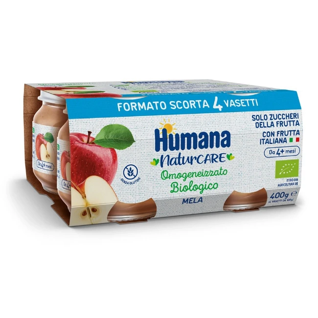 Humana Omogeneizzato Bio Mela 4x100g 