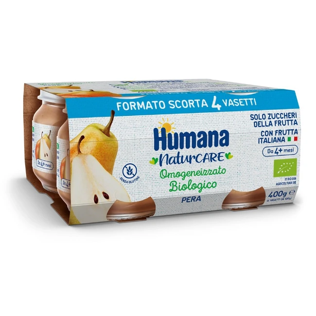 Humana Omogeneizzato Bio Pera 4x100g 