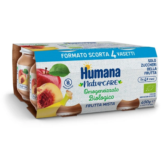 Humana Omogeneizzato Frutta Mista Bio 4x100g