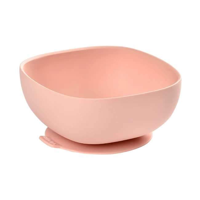 Béaba Ciotola in Silicone con Ventosa Rosa
