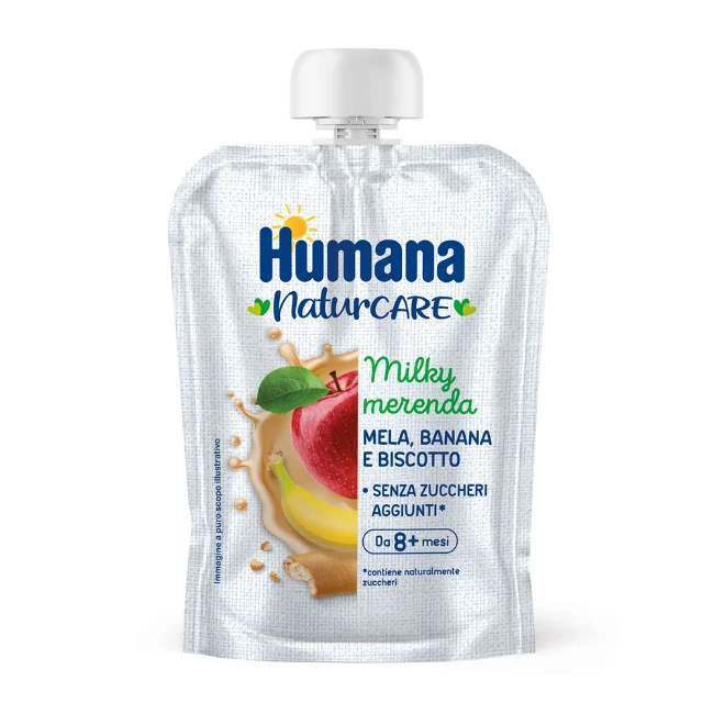 Humana Milkymerenda Mela Banana Biscotto 100g