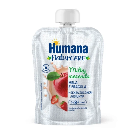Humana Milkymerenda Mela Fragola 100g