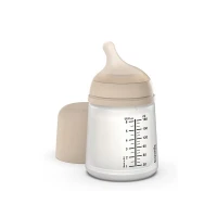 Suavinex Biberon Speciale Allattamento Zero.Zero 180 ml Light Nude