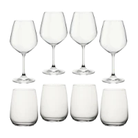 Bormioli Rocco Restaurant Set 8 Bicchieri Vino e Acqua