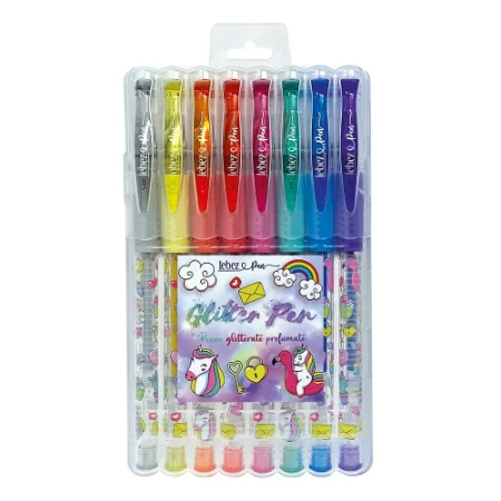 Set 8 Penne Gel Glitterate