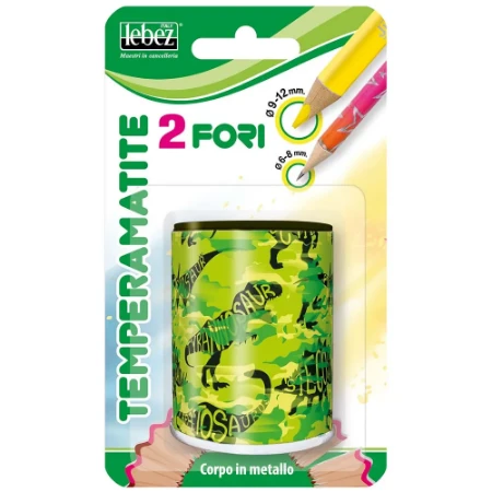 Temperamatite 2 Fori con Contenitore