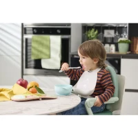 Chicco Cucchiaio in Silicone con Custodia 6m+ Grigio
