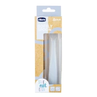 Chicco Cucchiaio in Silicone con Custodia 6m+ Grigio