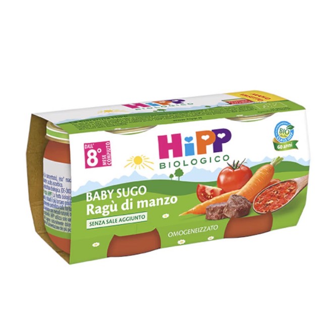 Hipp Baby Sugo Bio Ragù di Manzo 2x80g