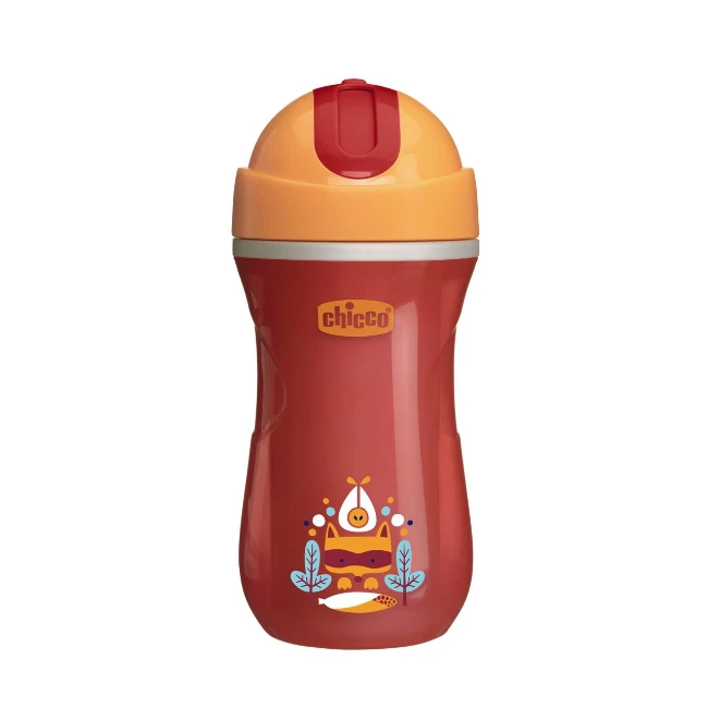 Chicco Tazza Sport Isolante con Valvola Anti Goccia 14m+ 266ml - Neutra
