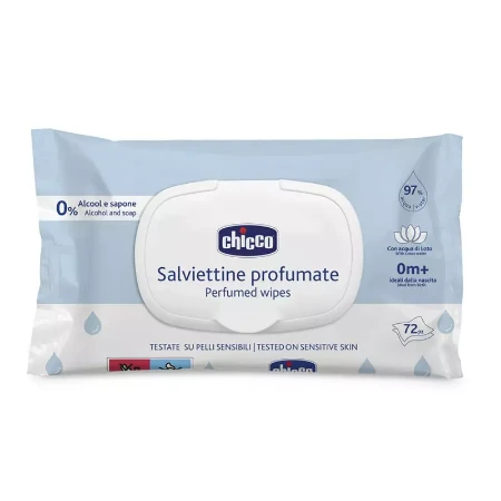 Chicco Salviette Detergenti Profumate con Acqua di Loto - 72pz