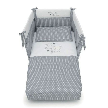 Azzurra Design Set Lettino 3 pz Piumone Baby Dream con Paracolpi e Federa 