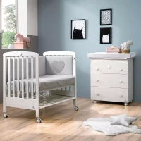 Cuoricini Set Piumone Letto Cuoricino con Paracolpi e Federa Cuscino