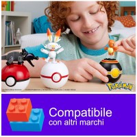 Mega Pokemon Set Pokeball di Fuoco