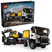 LEGO Technic Autocarro Volvo FMX ed Escavatore Elettrico EC230 42175