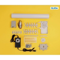 Glida PlatformOne Basic Kit - Sistema di Scorrimento Magnetico per Villaggi Natalizi - 209cm	