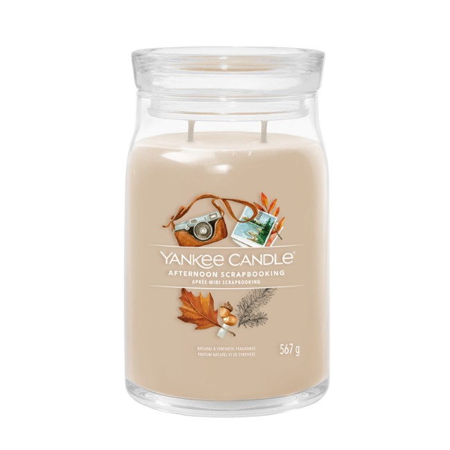 Yankee Candle Signature Candela in Giara Grande Afternoon Scrapbooking 90 Ore