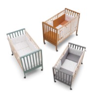 Erbesi Lettino Evolutivo Evolution in Legno Trasformabile da Co Sleeping a Letto Montessori - 0 a 4 anni