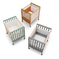 Erbesi Lettino Evolutivo Evolution in Legno Trasformabile da Co Sleeping a Letto Montessori - 0 a 4 anni