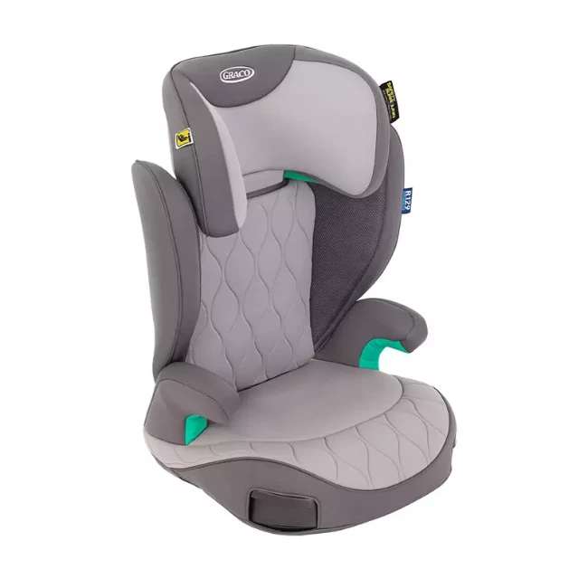 Graco Seggiolino Auto Affix Isofix 100-150 cm Regolabile con Portabevande per Bambini dai 3 ai 12 anni - Iron