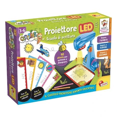 Lisciani Giochi Carotina Proiettore Scuola di Lettura e Scrittura