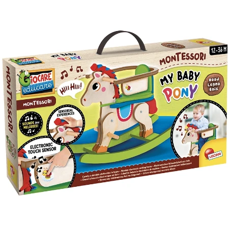 Lisciani Giochi Montessori Wood My Baby Pony