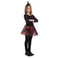 Tutù Nero con Ragnatele Rosse