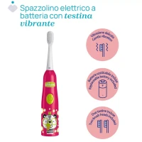 Chicco Spazzolino Elettrico Bambini con Copritestina Incluso - 3+ Anni