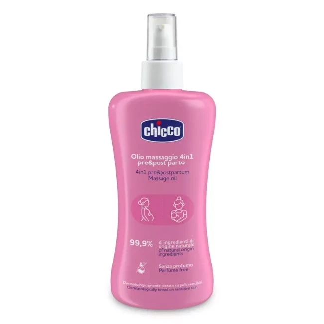 Chicco Olio Massaggi Perineale e Post Parto 4in1