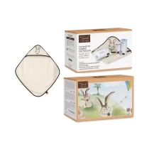 Fiocchi di Riso Cofanetto Regalo Cambio con Accappatoio Neonato, Detergente Intimo, Pasta Cambio e Salviette Acqua non Acqua
