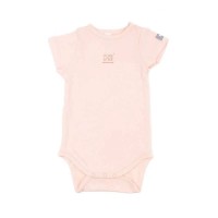 Bamboom Body Maniche Corte Neonato con Apertura Davanti - Pink