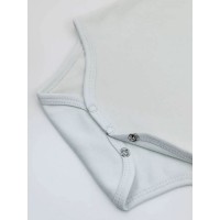 Bamboom Body Neonato a Maniche Lunghe con Colletto - Azzurro