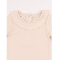 Bamboom Body Neonato Elegante a Maniche Lunghe con Collo Volant 