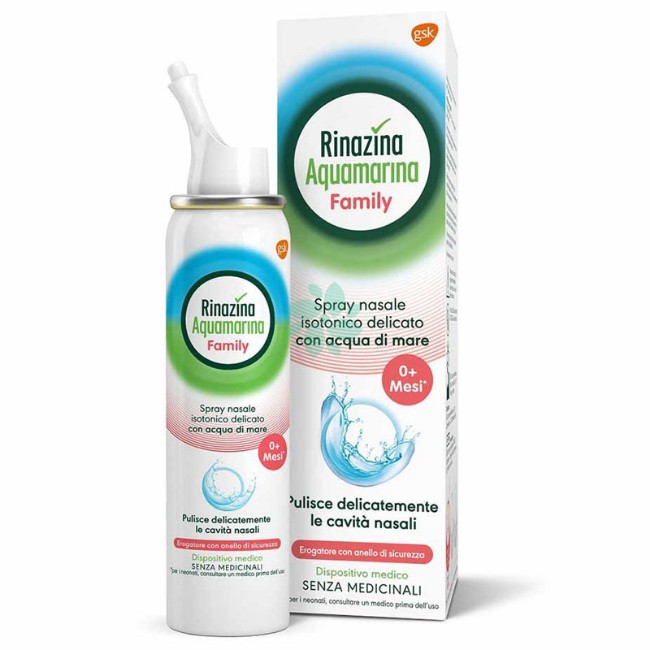 Rinazina Acquamarina Spray Nasale Isotonico con Acqua di Mare	