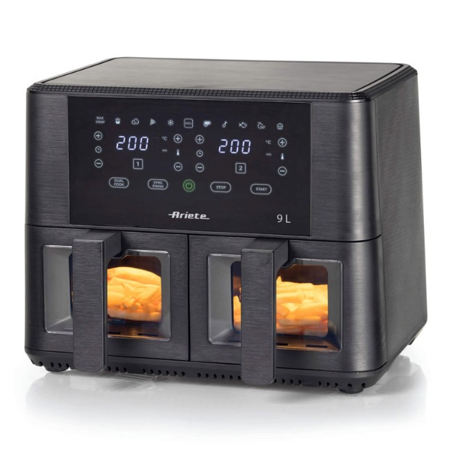 Immagine di Ariete Friggitrice Air Fryer Doppia Vetro 9L