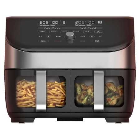Immagine di Instant Vortex Plus Dual Clearcook SS 8L Friggitrice ad Aria