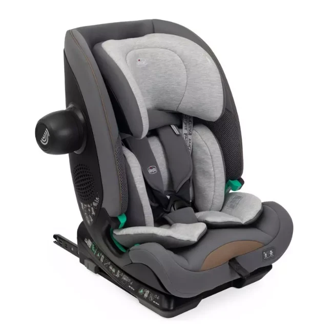 Chicco Seggiolino Auto Isofix Seat&Go i-Size 76-150 cm con Top Theter - Glam Grey