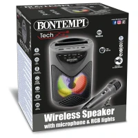 Bontempi Amplificatore Wireless con Microfono e Luci RGB