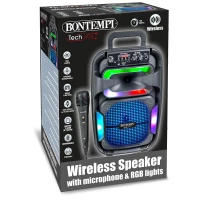 Bontempi Amplificatore Wireless con Microfono e Luci RGB