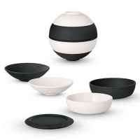 Immagine di Villeroy & Boch La Petite Boule Black & White Set per Aperitivo