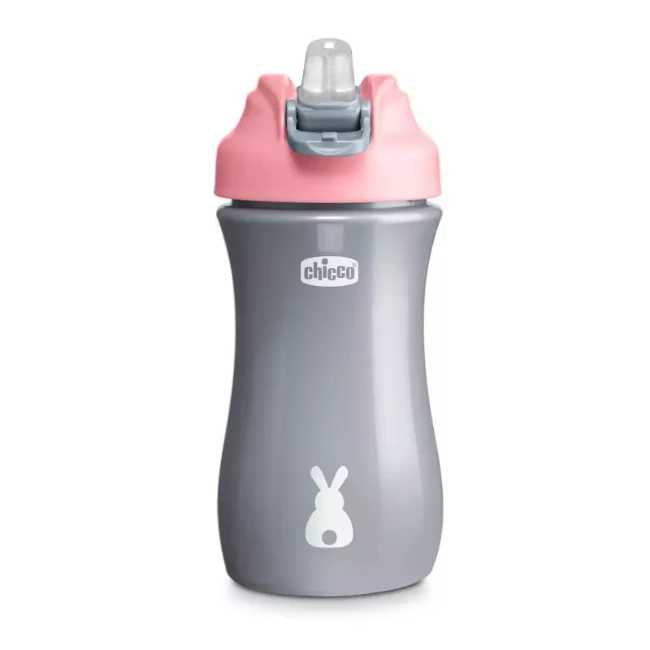 Chicco Borraccia Tazza Pop Up con Beccuccio in Silicone a comparsa 2y+
