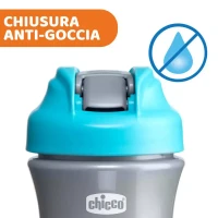 	Chicco Borraccia Tazza Pop Up con Beccuccio in Silicone a comparsa 2y+