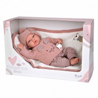 Arias Bambola Collezione Elegance 40 Cm Andie Rosa con Coperta