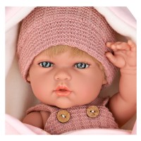 Arias Bambola Reborn Natal Rosa Collezione Elegance 30 Cm con Portabebé