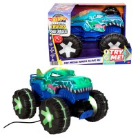 Hot Wheels Monster Trucks Mega-Wrex Alive Veicolo Radiocomandato con Luci e Suoni