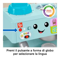 Fisher Price Ridi e Impara La mia Prima Macchinetta del Caffè Versione Multilingue