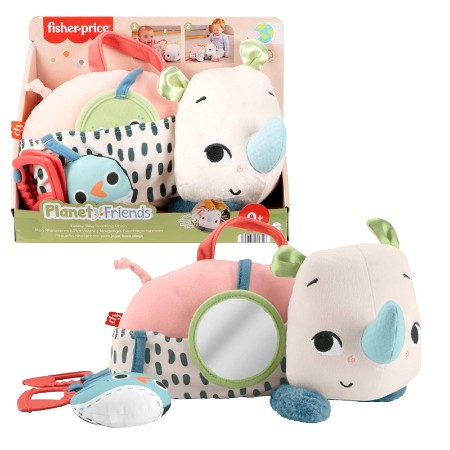 Fisher Price Amici del Pianeta Baby Rino Giochi sul Pancino