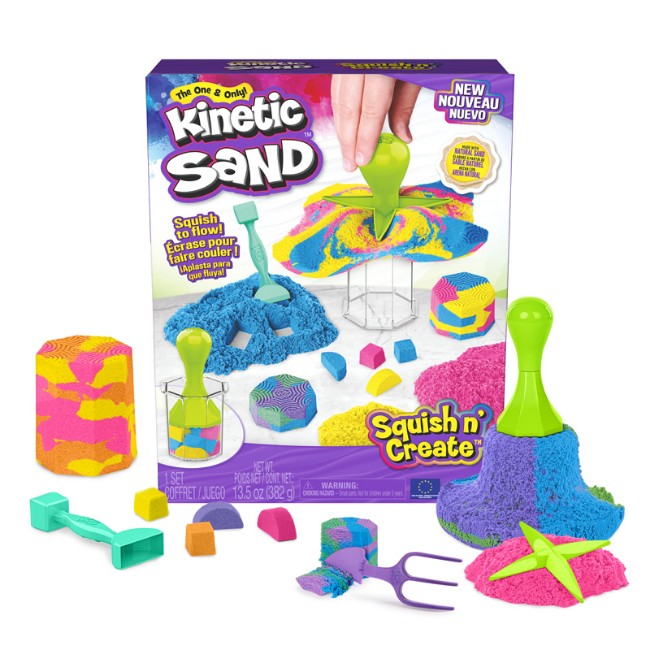 Kinetic Sand Playset Squish n' Create