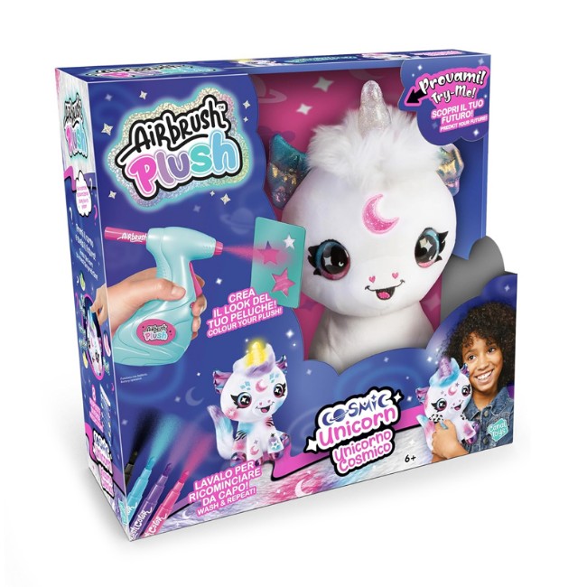Paniate Rocco Giocattoli Airbrush Plush Cosmic Unicorn